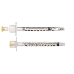 Safety Syringe 1 mL 30G X 5/16" Vanish Point U-100 Insulin BX/100