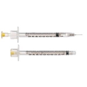 Safety Syringe 1 mL 29G X 5/16" Vanish Point U-100 Insulin BX/100