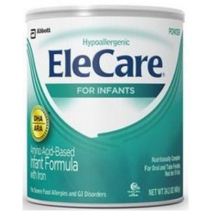 Elecare Infant Formula Dha/Ara Unflavored Powder 14.1 oz Can 6/CS