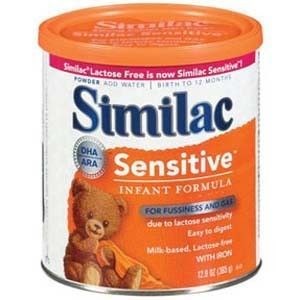 Similac Sensitive Lactose 12.9 oz Can 6/Case