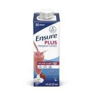 Ensure Plus 8 oz Ctn Strawberry 24/CS