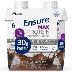 Ensure Max Protein Chocolate 330mL Tetra 3 - 4 Packs 12/CS