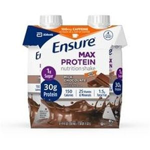 Ensure Max Protein Rtd Milk Chocolate With Caffeine 11 oz 12/CS