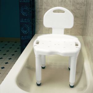 Carex Universal Bath Seat No Back 400 lb Capacity