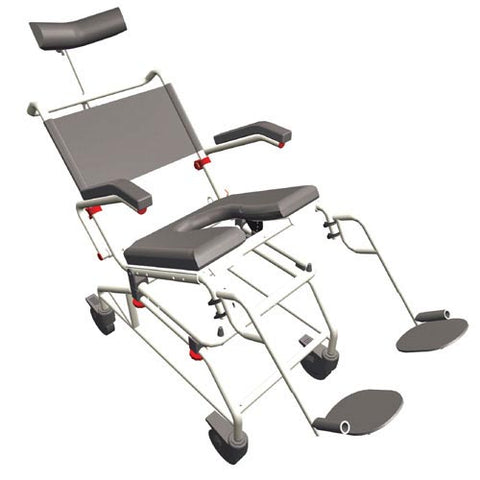 Shower Buddy Roll-In Shower With Tilt Ergonomic Commode Chair