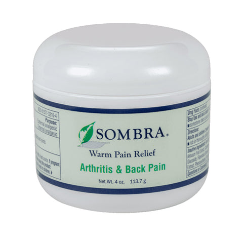 SombraĪ Warm Pain Relief Arthritis & Back Pain 4 oz Jar