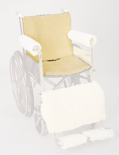 Synthetic Sheepskin Wheelchair Seat And Backrest Pads Set