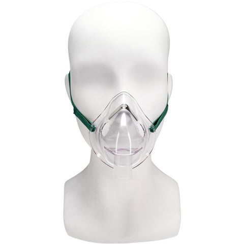 Oxygen Mask Salter Labs Elongated Style Adult One Size Fits Most Adjustable Head Strap Mask, Oxygen Adlt (50/CS) Saltlb