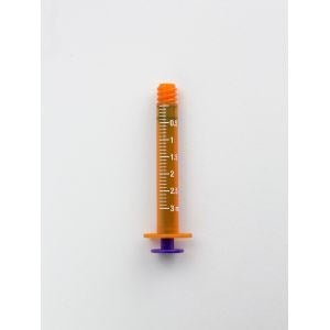 Syringe, 3mL Enfit Low Dose Tip Syringe - Amber Bulk Non-Sterile