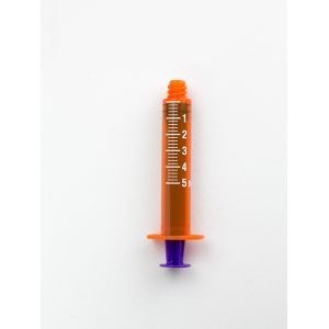 Syringe, 5mL Enfit Tip Syringe - Amber Bulk Non-Sterile