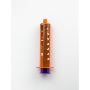 Syringe, 35mL Enfit Tip Syringe - Amber Bulk Non-Sterile