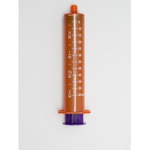 Syringe, 60mL Enfit Tip Syringe - Amber Bulk Non-Sterile